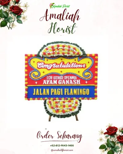 Bunga Papan Congratulation di Solokpandan